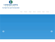 Tablet Screenshot of landscapelighting.net